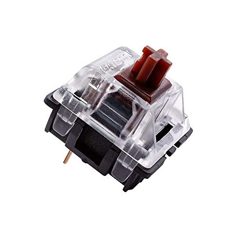 Switchs tactiles silencieux Gateron marron lot de 20 interrupteurs 3 broches - 2