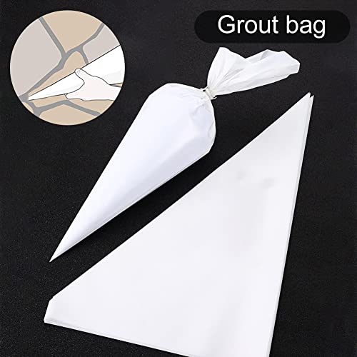Mörtelbeutel, Fugenfüller-Beutel, Profi Fugenbeutel, Fugenfüller Beutel, Strapazierfähiger, Reißfester Zement Siegelbeutel, 5 Stück
