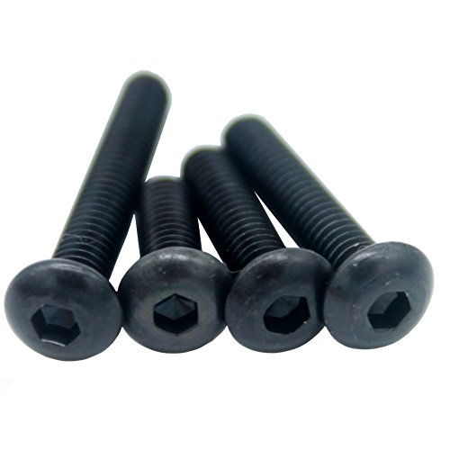 M3 Carbon Steel Button Head Socket Cap Screw Qty 120-Piece Assortment Set With Allen Wrench #TOP2