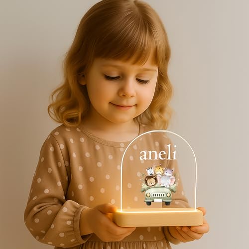 Image of Acrylic Customized Name LED Lamp Personalized Night Light with Name Custom Gift for Anniversary Home Decor for Men Birthday Gift Kids Friend Return Gift Kids Birthday (Design 2)