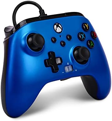 PowerA Enhanced Wired Controller for Xbox Series X|S - Sapphire Fade, gamepad, wired video game controller, gaming controller, Xbox Series X|S, Officially Licensed for Xbox - 2
