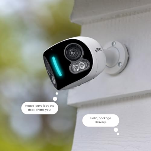 Lorex 4K 8MP IP Wired Dual-Lens Add-On Outdoor Security Camera | Smart Security Lighting | Motion Detection | 180° Panoramic View | Auto Framing | Color Night Vision | 2-Way Talk | Requires Recorder by Lorex - Image 9