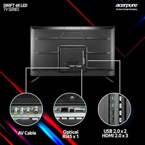 Image of Acerpure 109 cm (43 inch) Swift Series UHD LED Smart Google TV AP43UG51ASFTD Model (Black)