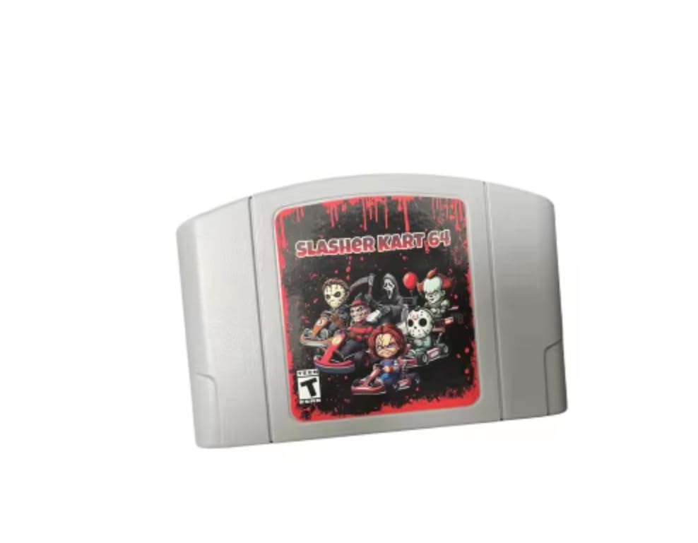 Seal-A-Deal Slasher Kart 64 Marios Game Cartridge Console US or EU Version Video Game Very Rare 64 Bit Reproduction