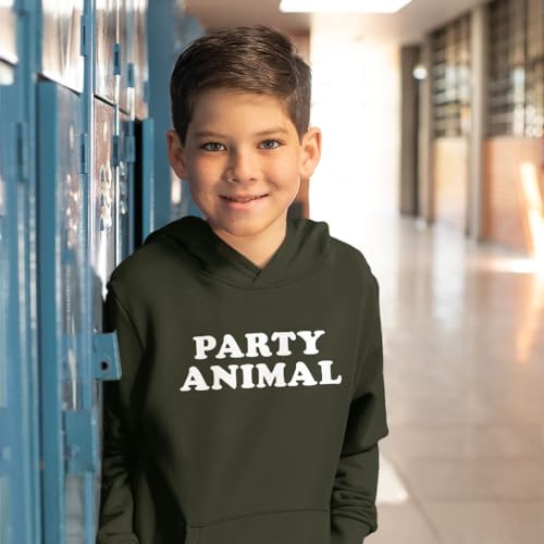 Graphic Party Animal Kids' Hoodie - Kids Stylish Present - Animal Lover Gift3