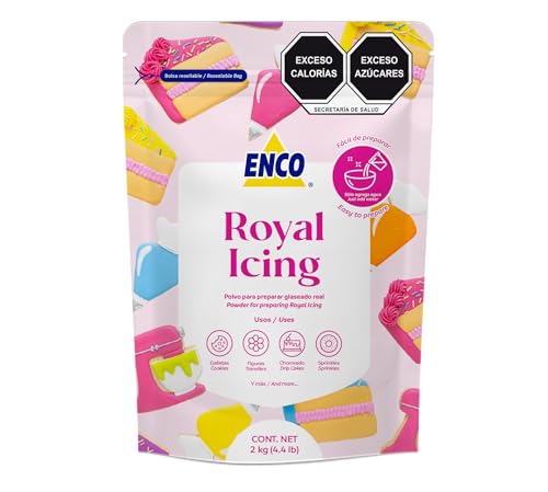 ENCO White Royal Icing Mix Vanilla flavor, Icing for Decorating