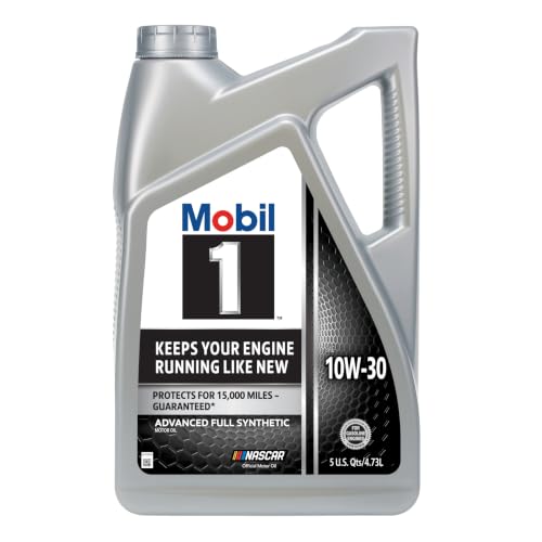 Mobil 1 Advanced Full Synthetic Motor Oil 10W-30, 5 Quart