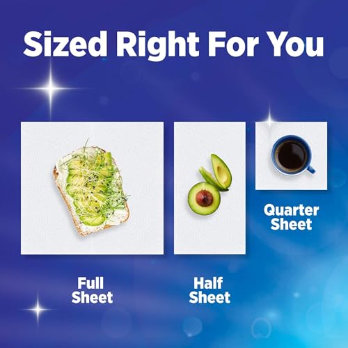 Image of Sparkle Tear-A-Square Paper Towels, 2 Double Rolls (220 Sheets Total) - Strong 2-Ply Towels for Kitchen Cleanup and Everyday Messes