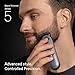 Braun Beard Trimmer Series 5, +9 Styling Tools, Ultra Sharp Blade, 120 Min Runtime, 40 Lengths, Waterproof, PrecisionWheel & Lock, BT5565, Grey