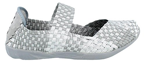 Bernie Mev Womens Cuddly Silver Grey Mary Jane - 36