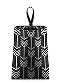 Auto Trash (Arrows-Black and White) by The Mod Mobile - litter bag/garbage can for your car
