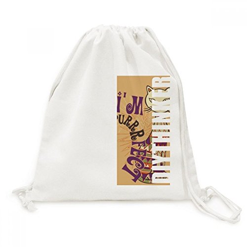 Sac cordon chat parfait en toile robuste résolvant le manque de place