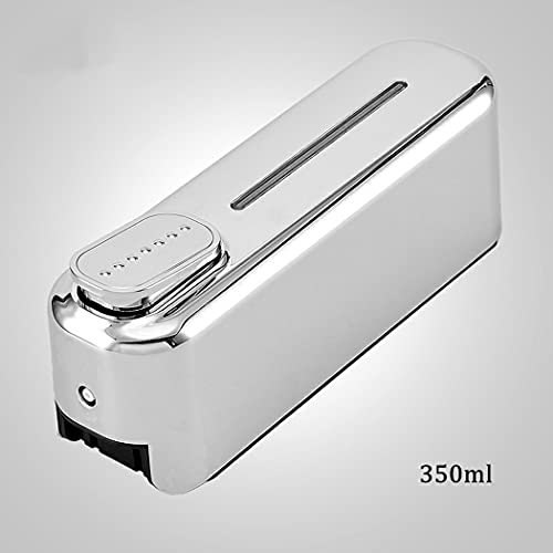 Image of Bath Guru Multipurpose Soap Dispenser Wall Mounted ABS Shampoo Lotion Sanitizer Dispenser for Bathroom (350 Ml, Smart Chrome)(Plastic)