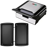 Syntrox Teppanyaki Grill mit Wechselplatten, Edelstahl, schnelles Aufheizen, Antihaftbeschichtet, verschiedene Wechselplatten, Multifunktionsgerät