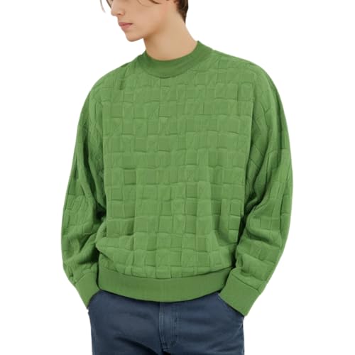 Mens Pullover Sweater Fall and Winter Casual Warm Long Sleeve Round Neck Knit Sweater Top3
