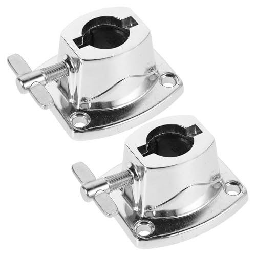 BESTonZON 2pcs Cymbal Clamp Fitting Drum Cymbal Holder Base para montaje seguro de set de batería