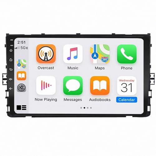 Navegador GPS Radio de Coche 2 DIN para Volkswagen VW T-Cross MQB Bluetooth 4 Nuclear