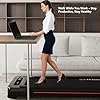 Yesoul Walking Pad Treadmill with 10% Auto Incline, Under Desk Treadmill for Home Walking, Hiking & Running, 300lbs Capacity, Smart App Scenic Routes & Live Classes, Remote & LED Display