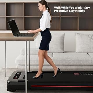 Yesoul Walking Pad Treadmill with 10% Auto Incline, Under Desk Treadmill for Home Walking, Hiking & Running, 300lbs Capacity, Smart App Scenic Routes & Live Classes, Remote & LED Display
