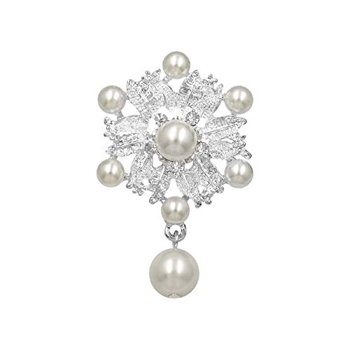 Broche fleur et perle mariage pour sublimer votre robe de cérémonie