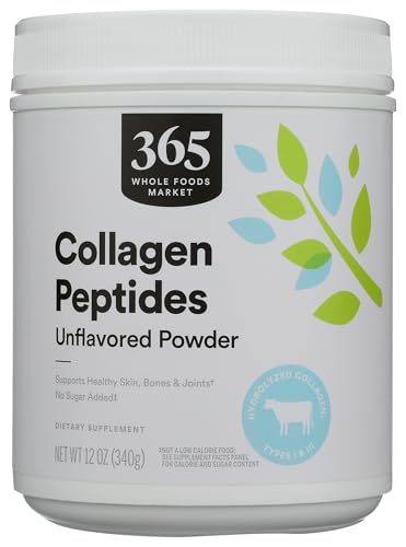 365 by Whole Foods Market, Collagen Peptides Protein Powder Unflavored, 12 Ounce