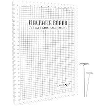 Macrames Board Grided Mat 8x11 Braiding Jewelry Making Hand Kniting Work Project Bracelet Knotting String Crochet Silicone Plastic, approx.18.5x26.5cm/7.8x10.4in