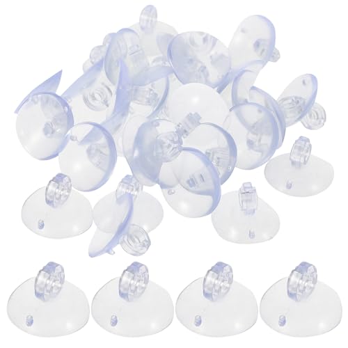 Sewroro 200pcs Sucker Design Light Clips, Transparent Plastic Christmas Light