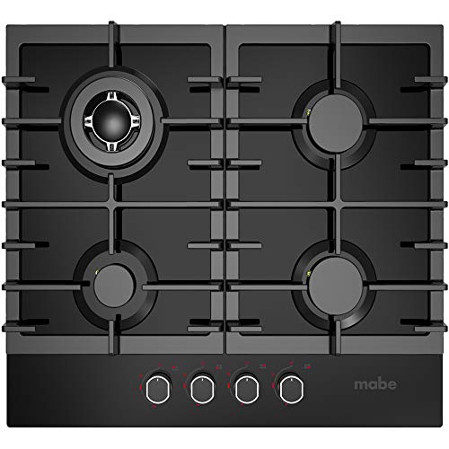 Hornos Y Parrillas, Kitchen Mabe CMG6018V0 Parrilla de Gas 60 cm Vidrio Negro Mabe, color, Vidrio Negro, pack of/paquete de 1