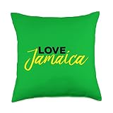 Love Jamaica Caribbean West Indian Day Parade Throw Pillow