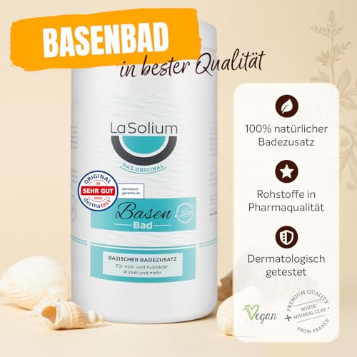 Basenbad Basisches Badesalz mit Mineralerde - DERMATEST SEHR GUT, 1200g