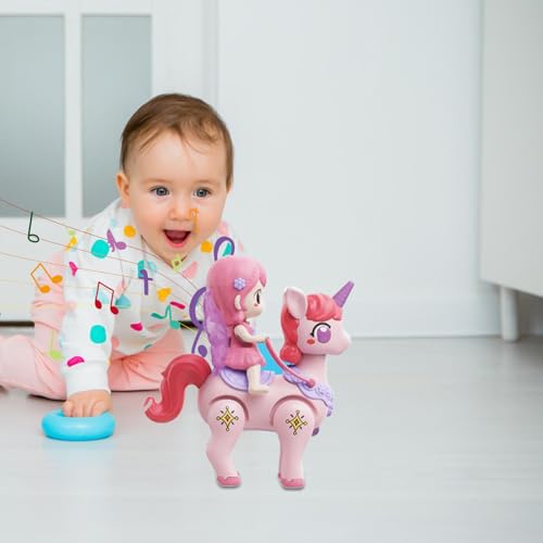 Générique Musical Baby Toy - Crawling Walking Activity Miniature for Sensory Development, Interactive Educational Play with Lights and Music, Learning Toys for Infant Floor Play Indoor Entertainment – Image 4