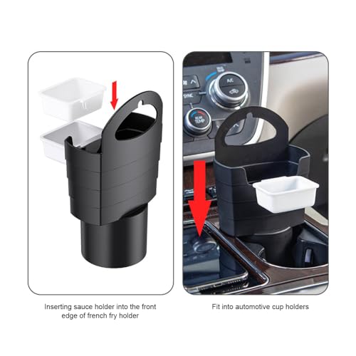 Organizador para auto JSCARLIFE 3 en 1 portavasos miniatura 4