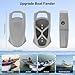 RKV86 Boat Fenders, Boat Bumpers for Docking, EVA Marine Grade Pontoon Fenders, Easy to Install Fit for Bass Boat, Jon Boat, Pontoon, Fishing Boats and Jet Ski (1 Pack, Gray)