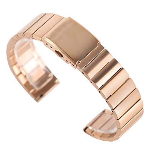 Sangle en acier inoxydable bracelet sport black étanche et réglable pour montre