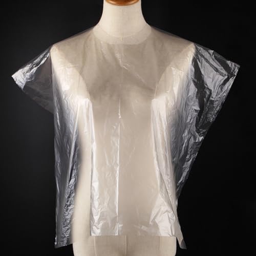 50 capas desechables para corte de cabello 64x84 cm impermeables para salones y uso doméstico miniatura 7