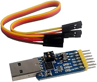 DIYmalls CP210x Series 2102 USB to TTL Serial Module 6 in 1 USB to RS485 RS232, TTL to RS232 RS485, RS232 to RS485 + 6P Female to Female Cable for Nextion Display Arduino Windows Beitian GPS