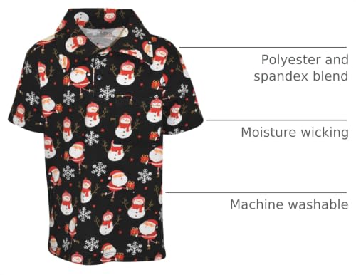 Image of Unique Baby Moisture Wicking Kids Polo Shirts for Toddler Boys Polo Shirt