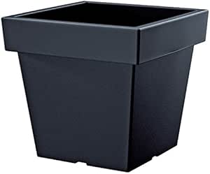 Blumentopf Übertopf viereckig 234x234x220mm Anthrazit Pflanzkübel