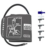 Lqucwepp Extra Large Blood Pressure Cuff,Premium Blood Pressure Monitor Cuff Compatible,Replaceable,22-52cm Circumference for Home Use Bp Monitors,With 6 Connectors, Adult Arm Xl Blood Pressure Cuff
