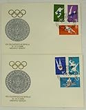  2 x Dekorativer Ersttagsbrief XIX. Olympische Spiele Mexiko 1968