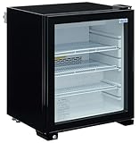 Kratos Commecial Countertop Merchandising Freezer | Compact 4 Shelf Glass Door Countertop Display Freezer | 2.97 Cubic Ft. Capacity |110V | Black (69K-928)