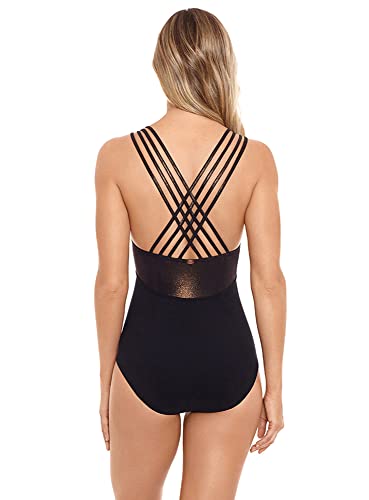 Women's Swimwear Horizon V-Neckline Soft Cup Strappy Back One Piece Swimsuit3