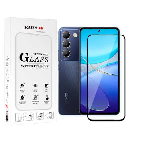 Image of ScreenUp Tempered Glass For vivo V30 Lite 4G - Ultra Clear, 9H Scratch Resistant, Full Coverage, Easy Install Screen Protector