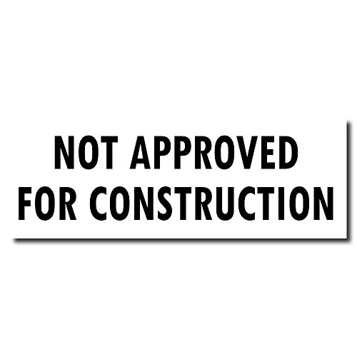 Tampon caoutchouc Not Approved For Construction marquage plan - 3