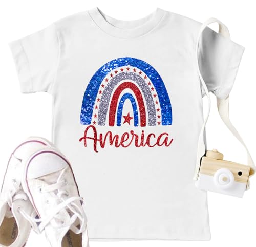 USA Shirt Toddler Boys Girls American Flag Tshirt 4th of July Shirt Kids 250 Anniversary Patriotic Tee Tops