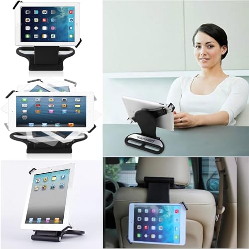 Image of FKU Car Holder Back Seat for Tablets, Angle Height Adjustable Tablet Stand 360 Degree Rotation iPad,and More 4.7-12.9 inch Devices (Universal Tablet Stand 360 Rotating)