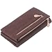 Produktbild DBO Women Wallets Dull Polish Leather Wallet Double Zipper Day Clutch Purse Wristlet Handbags,Coffee