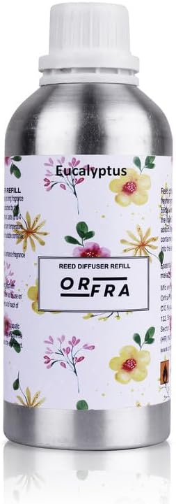 Eucalyptus Diffuser Refill Liquid 500ML, Long-Lasting Eucalyptus Aroma for Relaxation & Stress Relief at Home & Office, Pure Refreshment