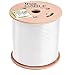 TRUE CABLE Cat5e Direct Burial Bulk Ethernet Cable, Unshielded U/UTP, 500ft,White, Waterproof, Outdoor OSP Jacket, 24AWG Solid Bare Copper, 350MHz, PoE++ 100W