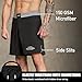 Elite Sports Men's Black Jack Series Fight Shorts, Gray, Medium